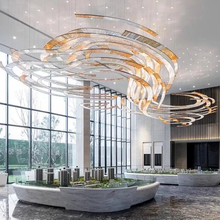 Celestial Vortex Chandelier for Grand Modern Spaces