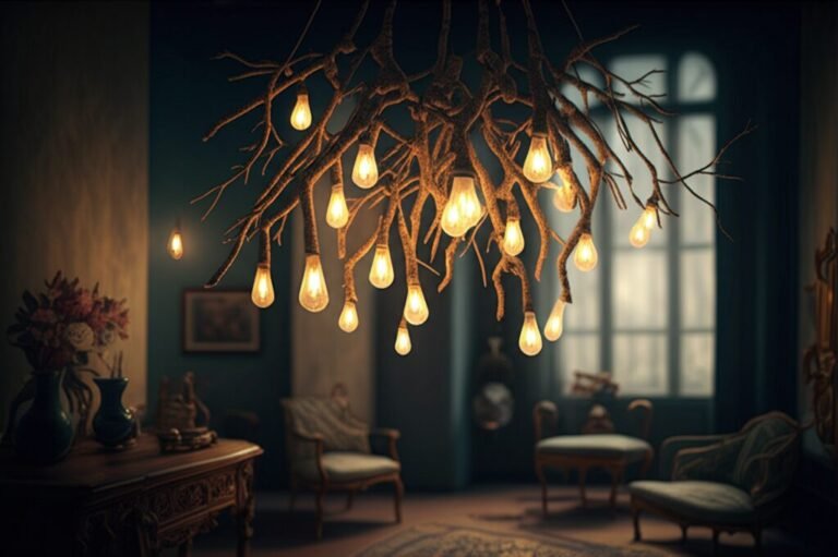 Create Your Own DIY Tree Branch Chandelier Step by Step
