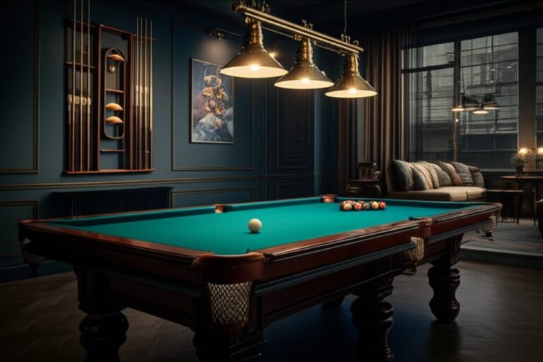 Stylish Custom Pool Table Lighting for Your Game Room