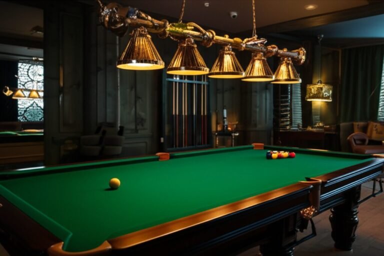 Stylish Custom Pool Table Light Fixtures for Your Game Room